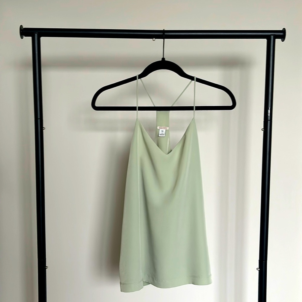 Scotch and Soda Racer Back Tank Top Cami Green Size M